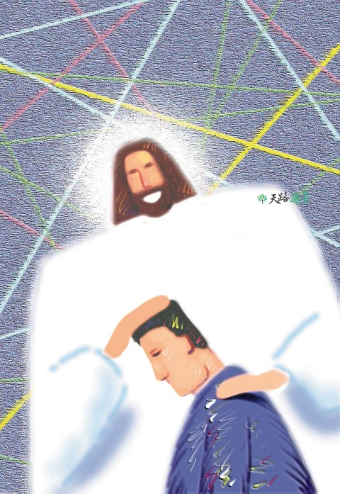 耶稣按手祷告 Jesus laying of hands